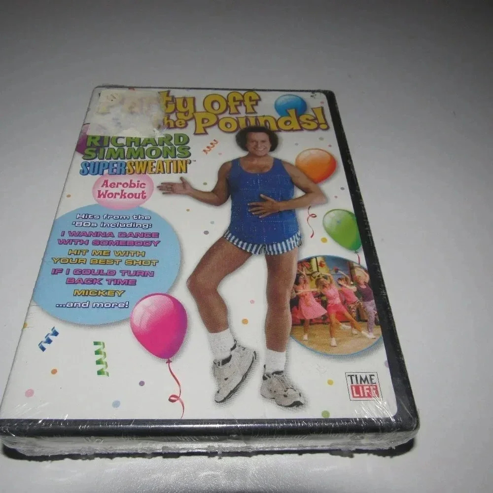 RICHARD SIMMONS 2-DVD Set/Party Off the Pounds,  Love Yourself and Win)~SEALED!